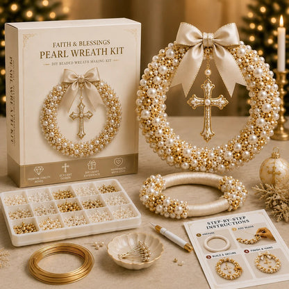 🎄✨ DIY Christmas Wreath Pearl Art Kit🎁