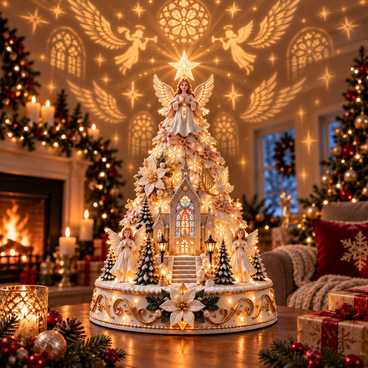 🌟 49% OFF🎄MerryRealm Christmas Village Lightscape Tree