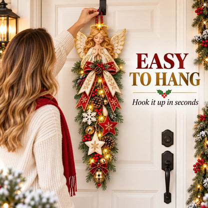 👼 Light-up Angel Christmas Door Decoration Gift – A Christmas blessing from heaven