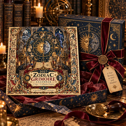 ⏳ Last Day 49% OFF – 🔮 2027 Zodiac Grimoire Desk Calendar | 12 Medieval-Inspired Zodiac Artworks for Astrology & Gothic Art Lovers ✨