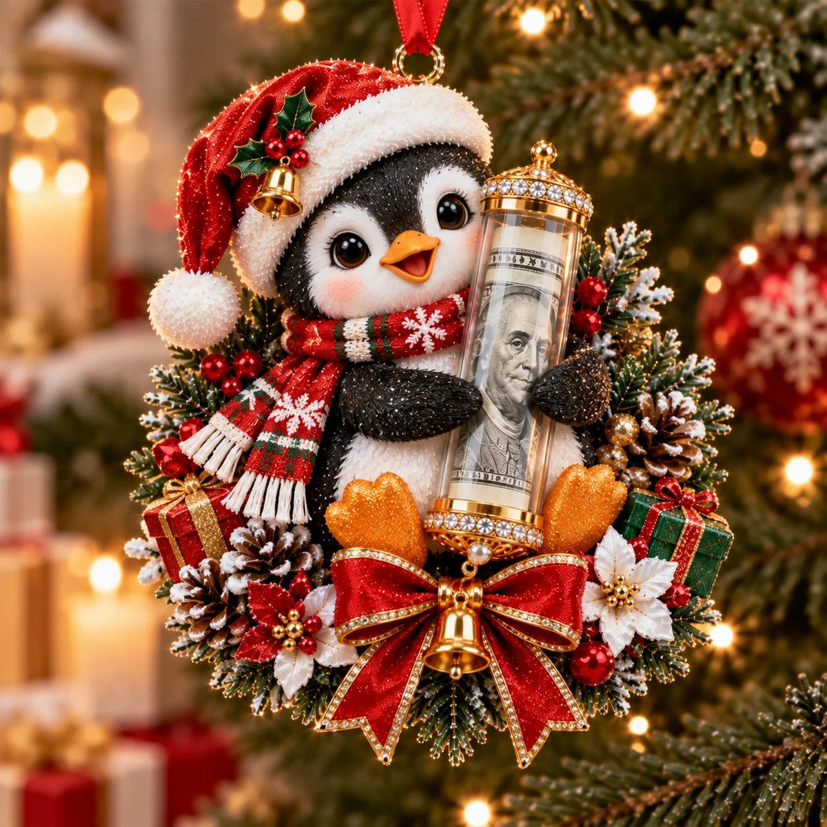 🎄 💵 Christmas Cash Gift Ornament -  ✨A Fun Way to Give Money This Christmas
