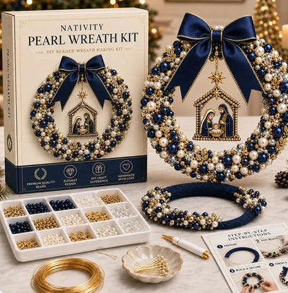 🎄✨ DIY Christmas Wreath Pearl Art Kit🎁
