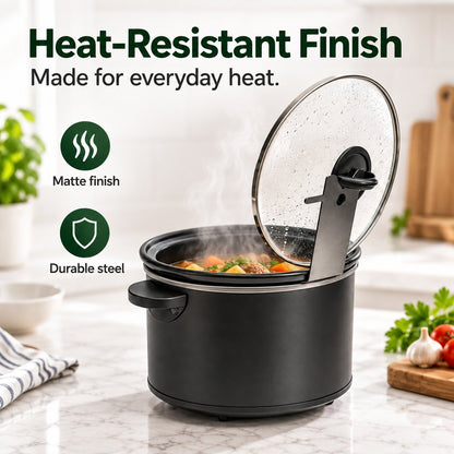 🔥HOT SALE 50% OFF - 🍳Multifunctional Anti-Slip Cooker Lid Stand - Space-Saving Kitchen Counter Organizer