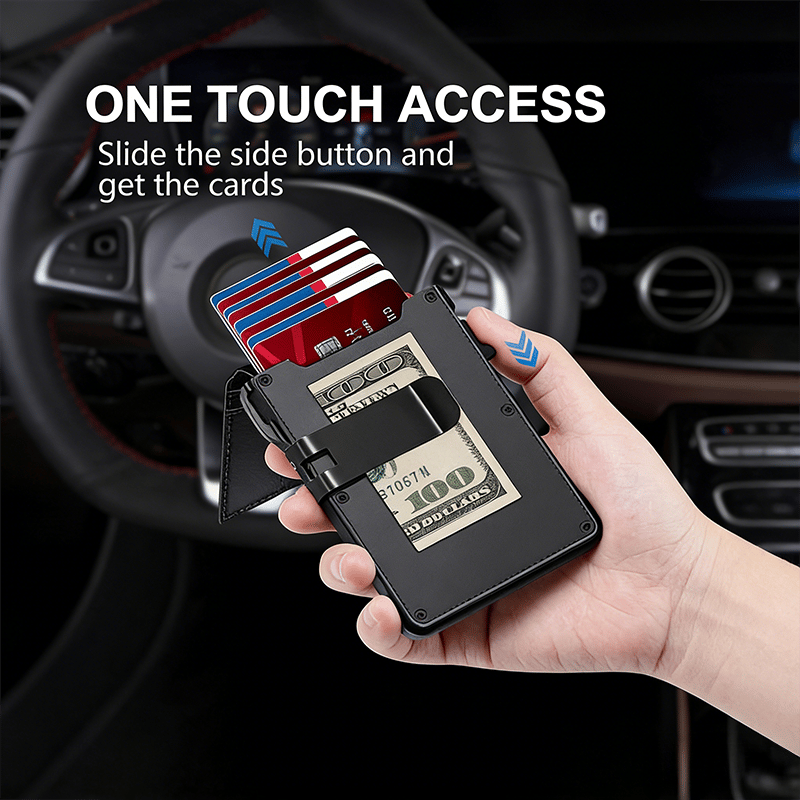 🔥Slim Pop-Up RFID Wallet for Men –  🤎Practical, sleek, and impossible to outgrow