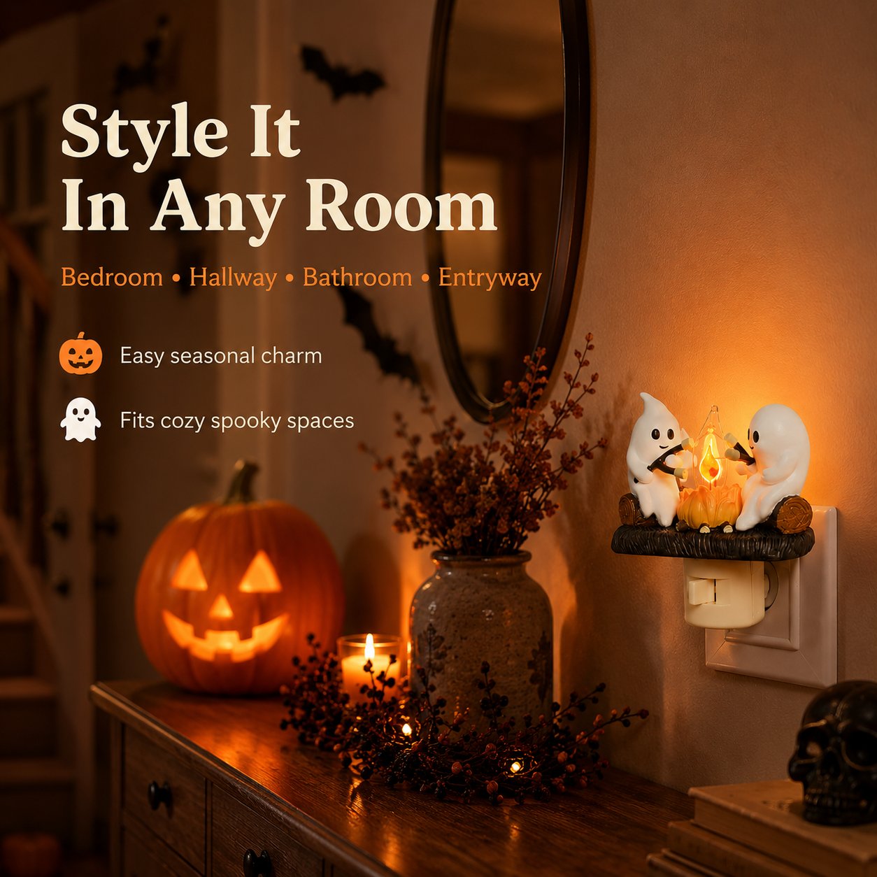 🔥 49% OFF🔥 - 👻 Halloween Ghost Tree LED Night Light