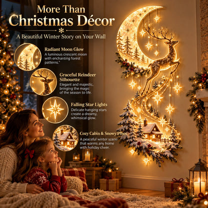 ✨Reindeer Under the Starry Sky™ – Cozy Christmas Cabin