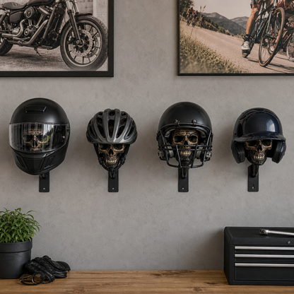 🏍️Skull Motorcycle Helmet Holder