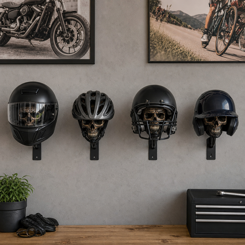 🏍️Skull Motorcycle Helmet Holder