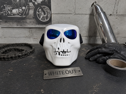 🏍️ 🏴‍☠️Skull Motorcycle Mask – Polarized Riding Goggles with Adjustable Strap