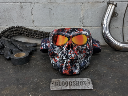 🏍️ 🏴‍☠️Skull Motorcycle Mask – Polarized Riding Goggles with Adjustable Strap