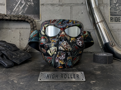 🏍️ 🏴‍☠️Skull Motorcycle Mask – Polarized Riding Goggles with Adjustable Strap