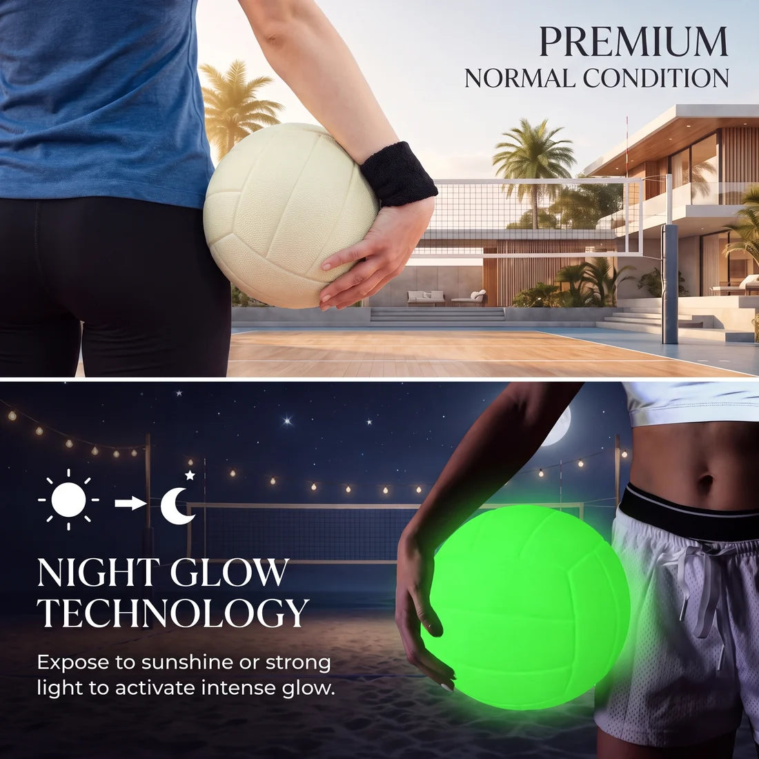🏐✨ Glow-in-the-Dark Volleyball – Keep Playing After Sunset