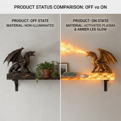 🐉 Dragon Duel Plasma Beam Wall Shelf Light