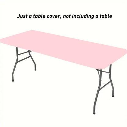 Stretch Fabric Table Top Cap Cover – Elastic Edge, Waterproof & Reusable