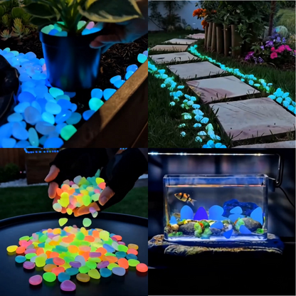 🔥LAST DAY SALE 49% OFF🔥🌈Colorful Glow-in-the-Dark Garden Stones