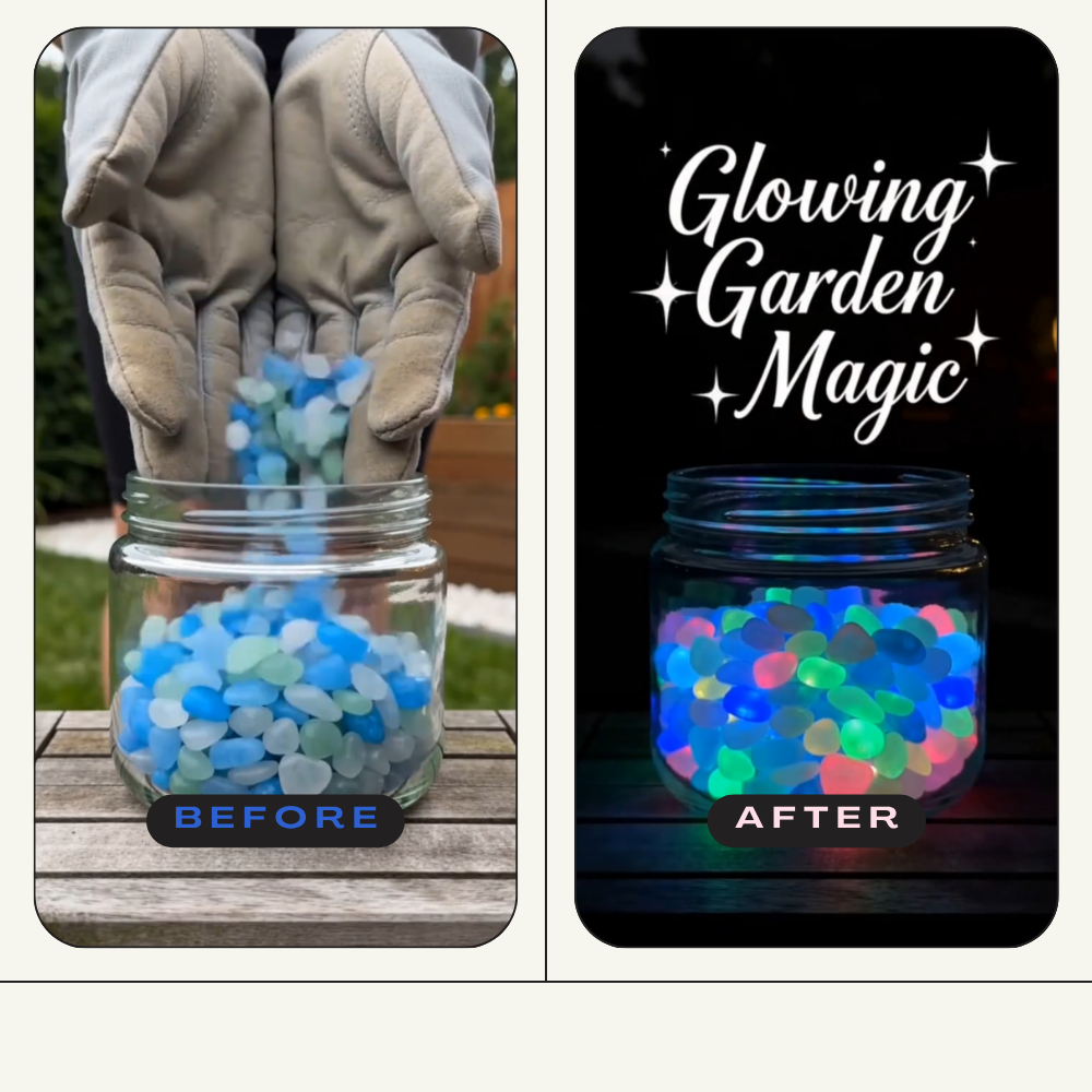 🔥LAST DAY SALE 49% OFF🔥🌈Colorful Glow-in-the-Dark Garden Stones