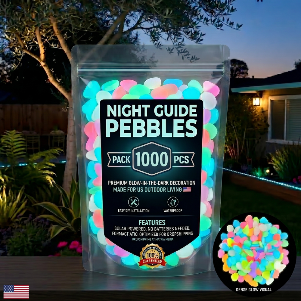 🔥LAST DAY SALE 49% OFF🔥🌈Colorful Glow-in-the-Dark Garden Stones