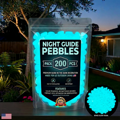 🔥LAST DAY SALE 49% OFF🔥🌈Colorful Glow-in-the-Dark Garden Stones