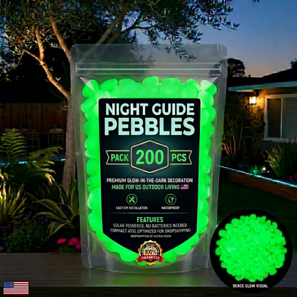 🔥LAST DAY SALE 49% OFF🔥🌈Colorful Glow-in-the-Dark Garden Stones