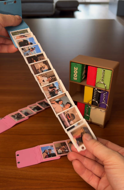 📖 Mini Photo Book Keychain – DIY Fold-Out Memory Album