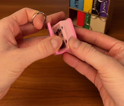 📖 Mini Photo Book Keychain – DIY Fold-Out Memory Album
