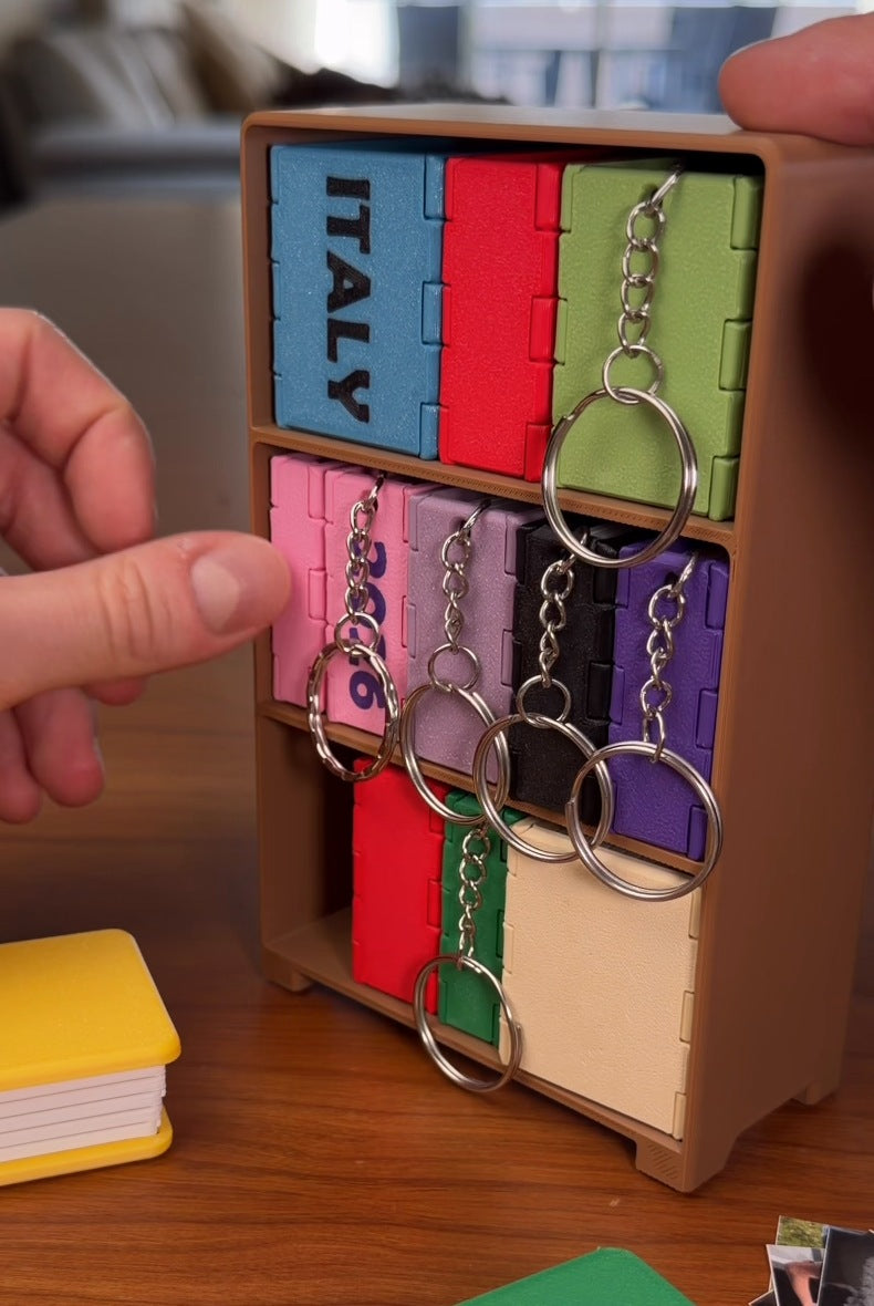 📖 Mini Photo Book Keychain – DIY Fold-Out Memory Album