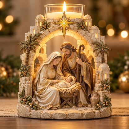 ✝️🕯️Light of Faith™ – Sacred Christian Candle Holder