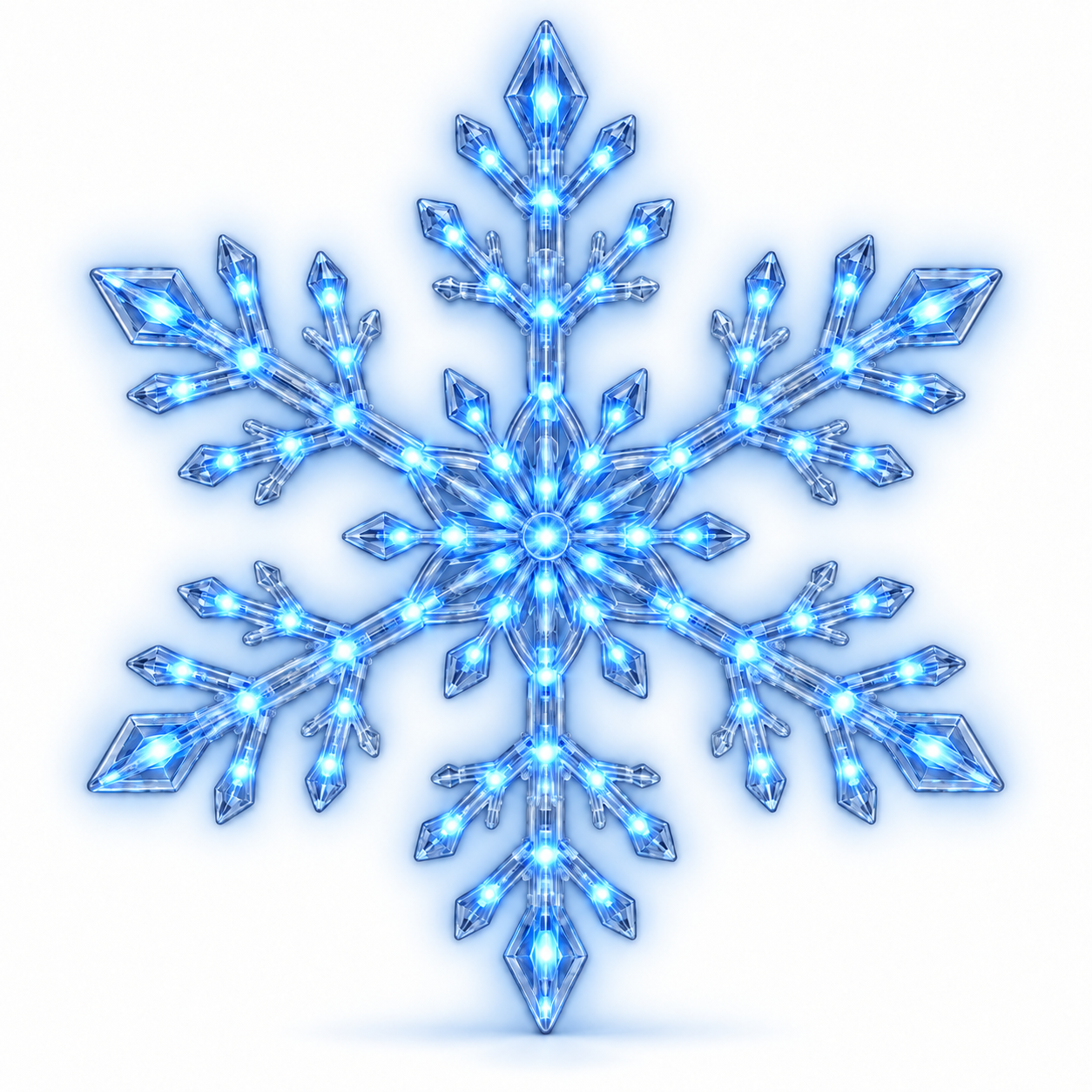 💙 WINTER WONDERLAND FAVORITE | Blue & White LED Snowflake Lights – Christmas Wall Decor for Living Rooms & Bedrooms