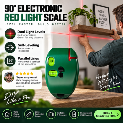 📐90° Right‑Angle Laser Level Square | Infrared Line Marker for Tiling & DIY Projects🔧