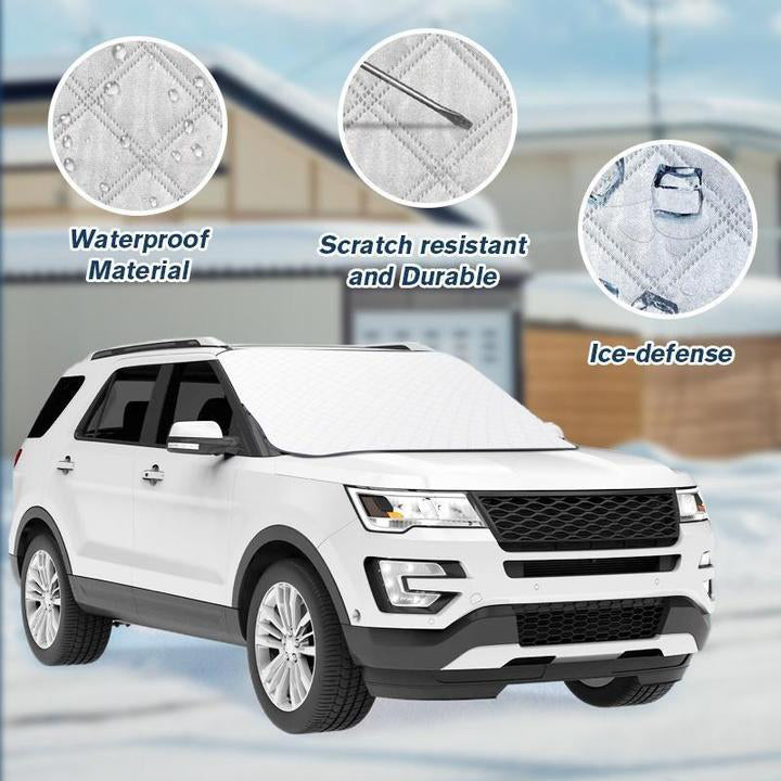 ❄️☀️ All-Season Windshield Snow & Sun Cover – Reversible Car Windshield Protector