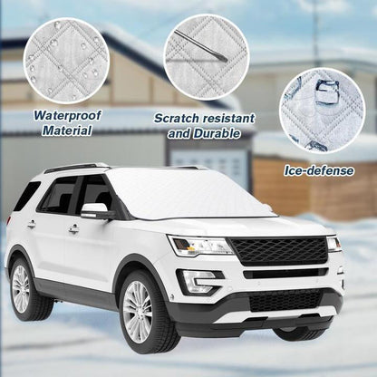 ❄️☀️ All-Season Windshield Snow & Sun Cover – Reversible Car Windshield Protector