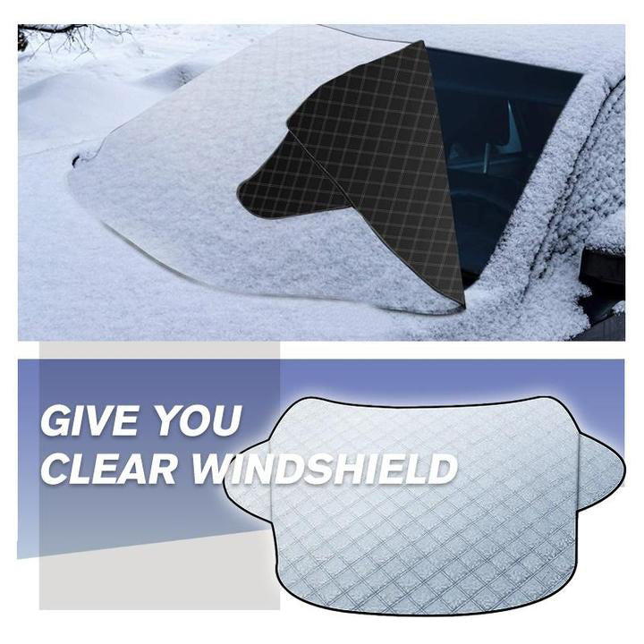❄️☀️ All-Season Windshield Snow & Sun Cover – Reversible Car Windshield Protector