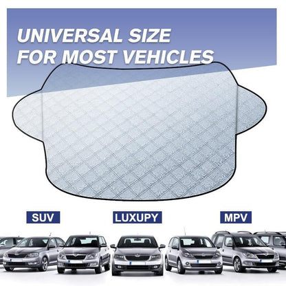 ❄️☀️ All-Season Windshield Snow & Sun Cover – Reversible Car Windshield Protector