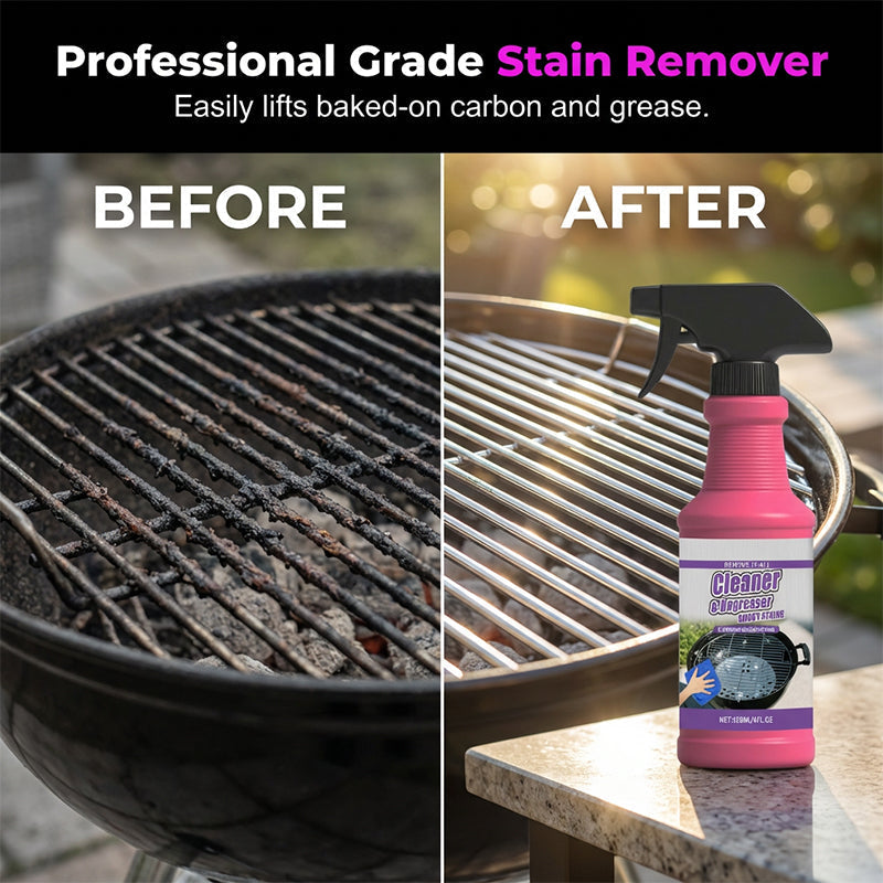 🔥🧼 The Ultimate Kitchen & Grill Cleaner - Powerful Fast-Acting Degreaser Spray🍢💦