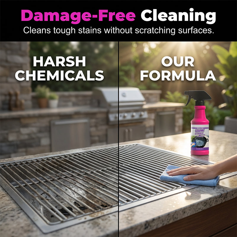 🔥🧼 The Ultimate Kitchen & Grill Cleaner - Powerful Fast-Acting Degreaser Spray🍢💦