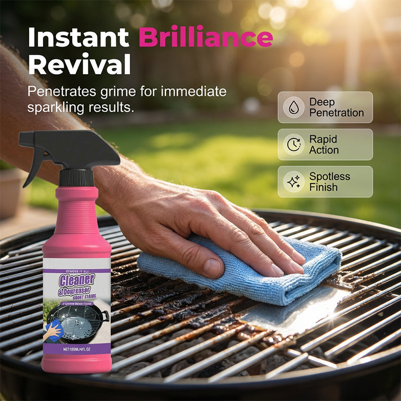 🔥🧼 The Ultimate Kitchen & Grill Cleaner - Powerful Fast-Acting Degreaser Spray🍢💦