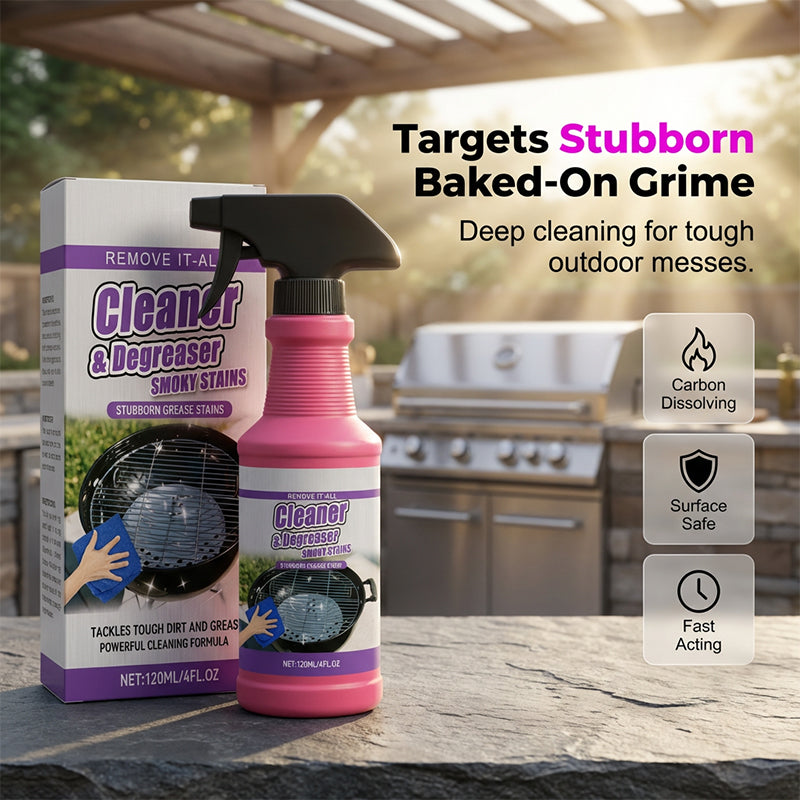 🔥🧼 The Ultimate Kitchen & Grill Cleaner - Powerful Fast-Acting Degreaser Spray🍢💦