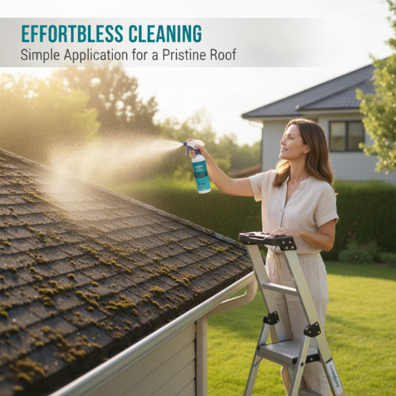 Multi-Surface Roof Moss & Algae Cleaner Spray 🏠✨ | Professional Stain Remover & Protective Shield