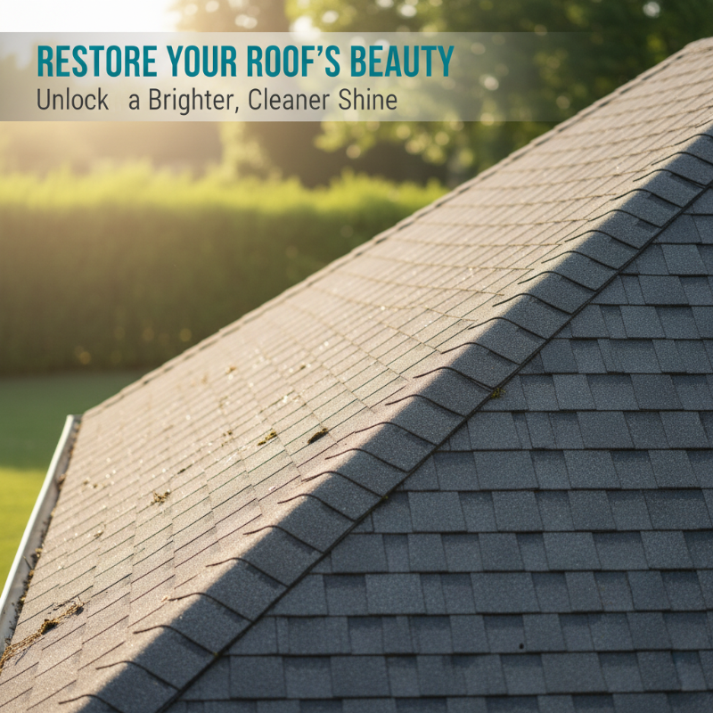 Multi-Surface Roof Moss & Algae Cleaner Spray 🏠✨ | Professional Stain Remover & Protective Shield