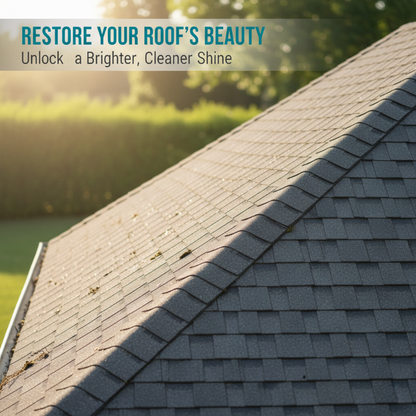 Multi-Surface Roof Moss & Algae Cleaner Spray 🏠✨ | Professional Stain Remover & Protective Shield