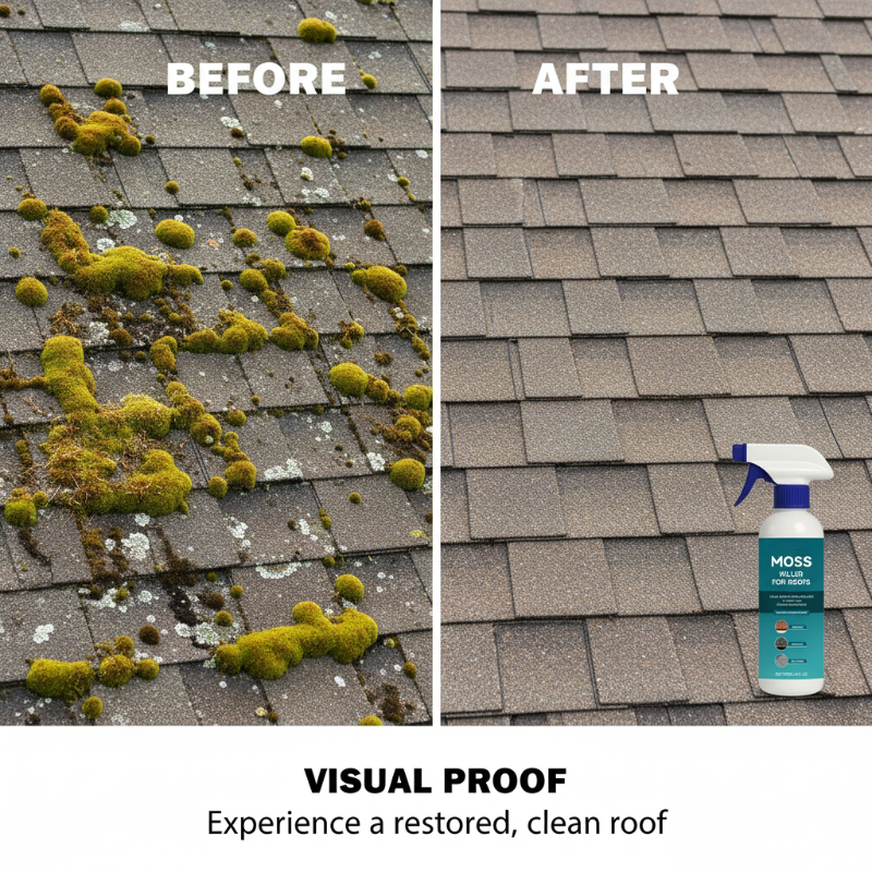 Multi-Surface Roof Moss & Algae Cleaner Spray 🏠✨ | Professional Stain Remover & Protective Shield