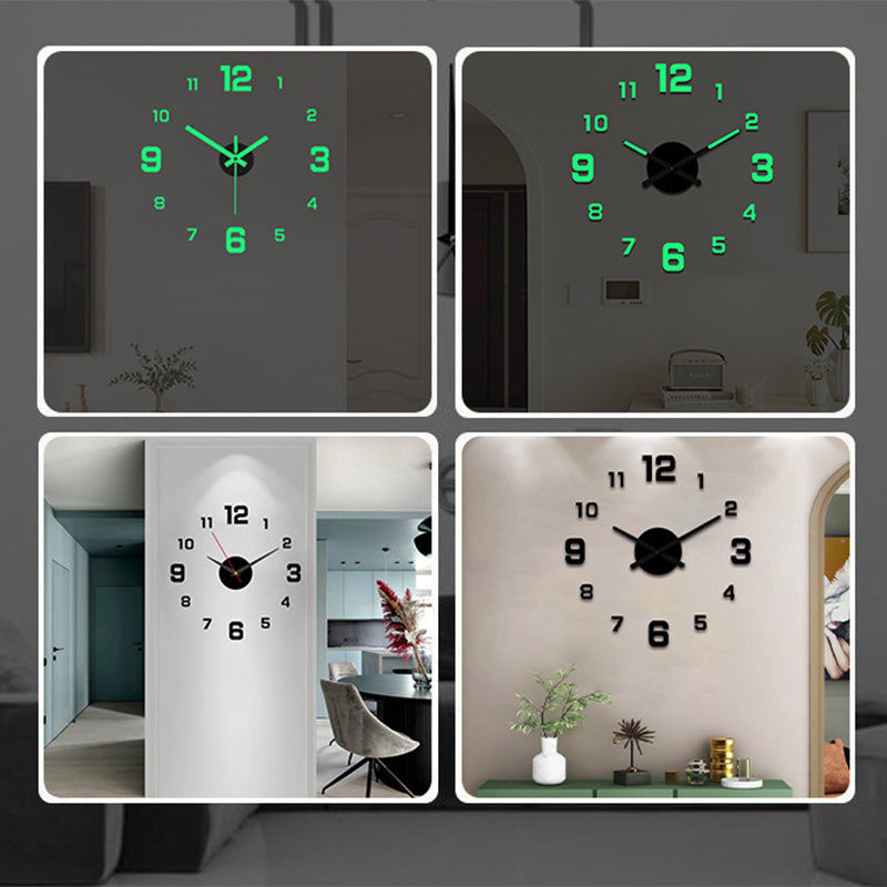 🥳⏰3D DIY Luminous Acrylic Wall Clock Set