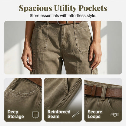 👖 50% OFF NOW! 🌿 Women's Relaxed Casual Cargo Capris – Spacious Utility Pockets, Breathable Fabric & Relaxed Fit✨