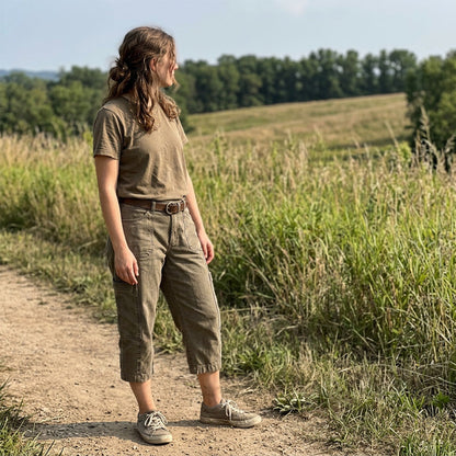 👖 50% OFF NOW! 🌿 Women's Relaxed Casual Cargo Capris – Spacious Utility Pockets, Breathable Fabric & Relaxed Fit✨