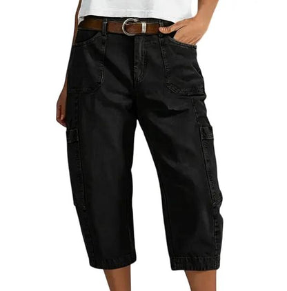 👖 50% OFF NOW! 🌿 Women's Relaxed Casual Cargo Capris – Spacious Utility Pockets, Breathable Fabric & Relaxed Fit✨