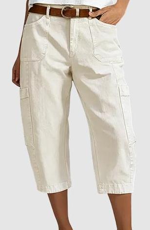 👖 50% OFF NOW! 🌿 Women's Relaxed Casual Cargo Capris – Spacious Utility Pockets, Breathable Fabric & Relaxed Fit✨