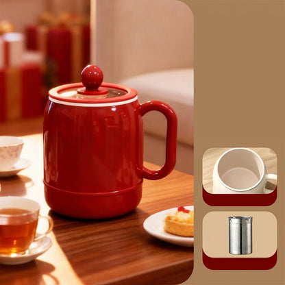 🍲 6-in-1 Portable Mini Cooker – 0.8L Electric Stewing Cup for Soup, Rice, Tea & More ✨