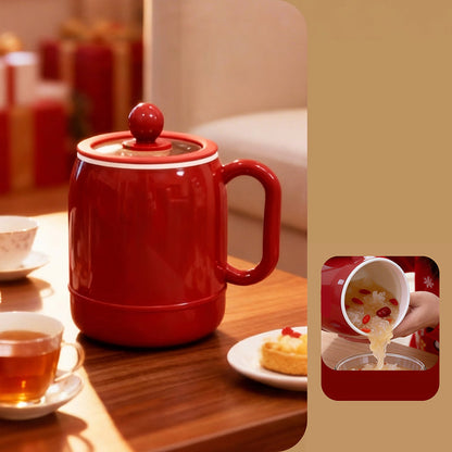 🍲 6-in-1 Portable Mini Cooker – 0.8L Electric Stewing Cup for Soup, Rice, Tea & More ✨
