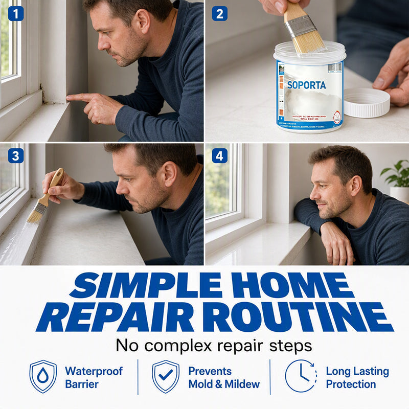 💧 Clear Waterproof Repair Sealant – Invisible Brush-On Leak Protection for Roofs, Tiles & Walls 🏠✨