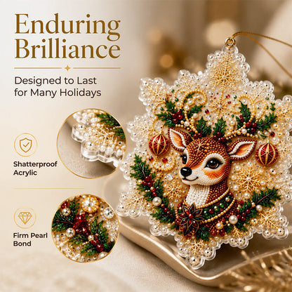🎄49% OFF! 5D DIY Christmas Ornament – Sparkling Beads & Acrylic, 3D Glow, Easy to Make. Perfect for the Tree, Window & Gifts! ✨🎁